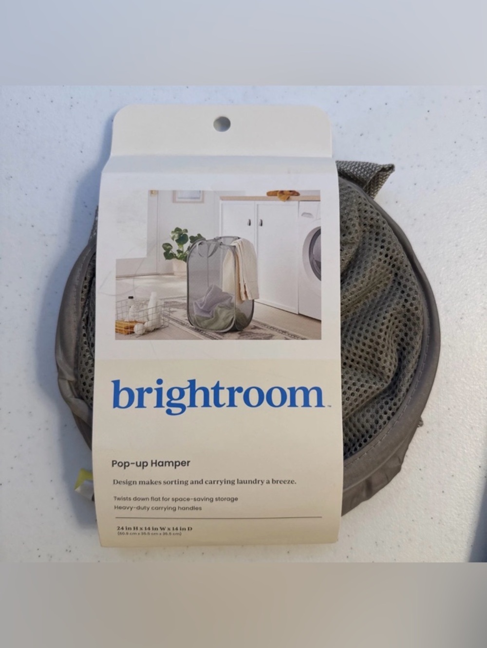 Brightroom Pop-Up Hamper - Gray
